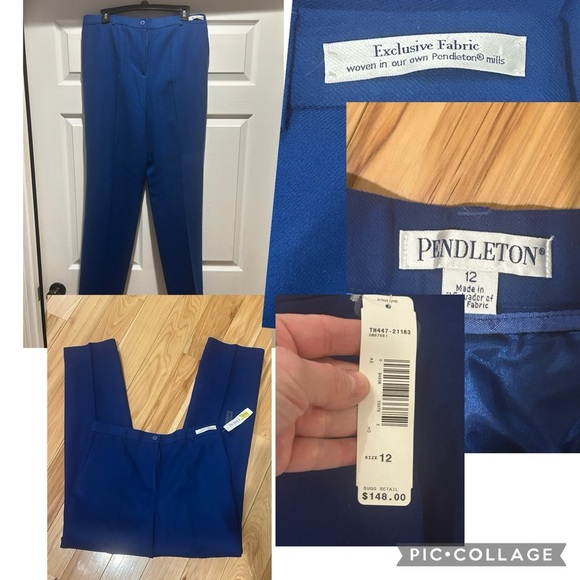 Pendleton Blue Straight Leg Pants - Picture 7 of 7